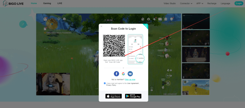 BIGO LIVE Log In
